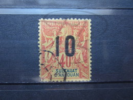 VEND BEAU TIMBRE D ' ANJOUAN N° 26 , FAUX !!! - Used Stamps