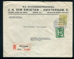 Pays Bas - Enveloppe Commerciale En Recommandé De Amsterdam Pour La France En 1929, Affranchissement Plaisant -  Réf J78 - Cartas & Documentos