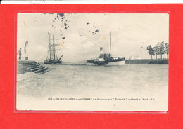 80 SAINT VALERY Cpa Petite Animation BATEAU Le Remorqueur PICARDIE Rentrant Au Port    109 Edit R L - Saint Valery Sur Somme