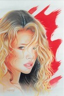 LARSEN - Pin-Up Dessinée - Kim Basinger, Mannequin Et Actrice Américaine Née à Athens Géorgie - Pin-Ups