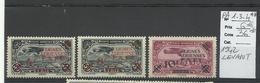 Levant, P.A. YT N° 1, 3, 4 Neufs ** MNH Cote 36€ - Unused Stamps