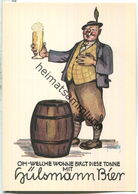 Hülsmann-Bier - Signiert Kielhorn Hamburg - Oh Welch Eine Wonne Birgt Diese Tonne - AK-Grossformat Um 1950 - Hohlwein, Ludwig