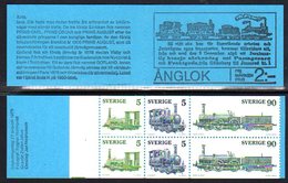 SWEDEN 1975 Steam Locomotives Booklet  MNH / **. Michel MH52 - 1951-80