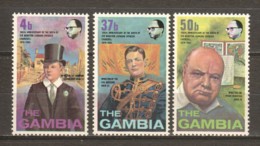 Gambia 1974 Mi 297-299 MNH WINSTON CHURCHILL - Sir Winston Churchill