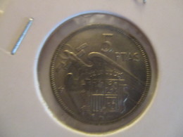 Spain: 5 Pesetas 1964 (mint Error) - 50 Peseta