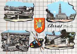 ** Lot De 4 Cartes ** 62 - ARRAS : 4 Jolies CPSM Grand Format Multivues Différentes - Pas De Calais - Arras