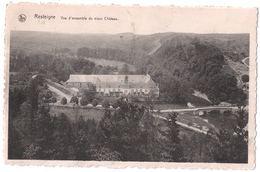 Resteigne - Vue Ensemble Vieux Château Et Pont - Circulé 1947 - Edit. Vve Daury - Thitaux, Hôtel De La Lesse - Tellin