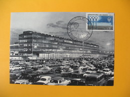 Carte-Maximum 1961  N° 1283  Exposition Paris-Orly  Inauguration De L'Aéroport Aérogare Cachet 1963 - 1960-69