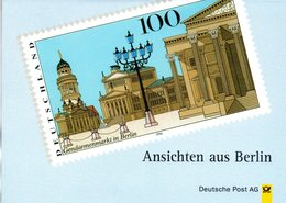 BRD 4-seitiges A5-Gedenkblatt "Ansichten Aus Berlin" Mi 4x1877 ESSt 14.8.1996 BERLIN ZENTRUM - Autres & Non Classés