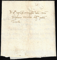 1491 - Lettera Completa Di Testo Da Treviso A Torcello Del 1/10/1491.... - 1. ...-1850 Vorphilatelie