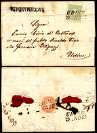 1862 - 3 Soldi Verde Giallo E, Al Verso, 5 Soldi Rosso (35,33), Difettosi, Su Lettera Assicurata Da ... - Lombardo-Vénétie