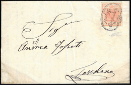 IMP. REG. VAPORI, Punti 8 - 3 Kr. Vermiglio (Austria 3/I), Perfetto, Su Lettera Da Riva 21/5/1857 A ... - Lombardo-Vénétie