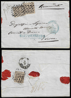 1856 - 25 Cent. Camoscio (4), Due Esemplari Al Recto, Perfetti, E Uno Al Verso, Lacerato All'apertur... - Modène