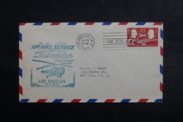 ETATS UNIS - Enveloppe 1er Vol Par Hélicoptère De Los Angeles En 1947 - L 33028 - 2c. 1941-1960 Cartas