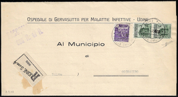 1945 - 3 Lire, Coppia E 1 Lira, Monumenti Distrutti (509,511), Perfetti, Su Raccomandata Con A.R. Da... - Autres & Non Classés