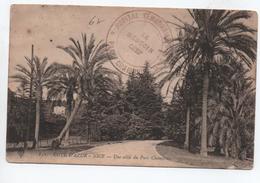 1915 - CP FM Avec CACHET HOPITAL TEMPORAIRE / PARC CHAMBRUN à NICE (ALPES MARITIMES) - WW I