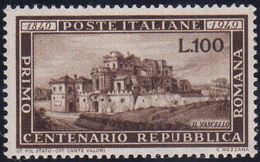 1949 - 100 Lire Romana (600), Ottima Centratura, Gomma Integra, Perfetto.... - Autres & Non Classés