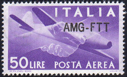 POSTA AEREA 1954 - 50 Lire, Nuovo Tipo Di Soprastampa (22A), Ottima Centratura, Gomma Integra, Perfe... - Autres & Non Classés