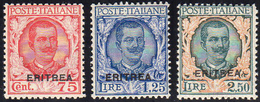 1926 - Floreale Soprastampati (113/115), Perfetti, Gomma Originale Integra. Ferrario.... - Erythrée