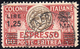 ESPRESSI 1935 - 1,25 Lire Su 60 Cent., Soprastampa Nera (8), Usato, Perfetto. Ferrario.... - Erythrée