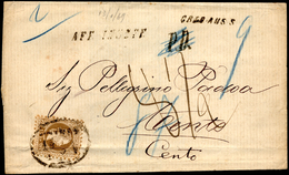 AUSTRIA 1869 - 15 Kr. Francesco Giuseppe I (36), Piega, Su Sovracoperta Di Lettera Da Trieste A Cent... - Autres - Europe