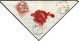 AUSTRIA 1870 - 5 Kr. Francesco Giuseppe (34), Lacerato All'apertura, Al Verso Di Lettera Triangolare... - Autres - Europe