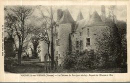 VOUNEUIL SUR VIENNE LE CHATEAU DU FOU FACADE DE L'ENTREE A L'EST - Vouneuil Sur Vienne