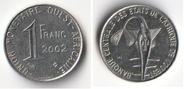 Pièce 1 Franc CFA 2002 Afrique De L'Ouest Origine Cote D'Ivoire (v) - Ivory Coast