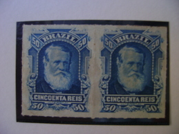 BRAZIL / BRASIL - DOM PEDRO 50 REIS IN PAIR NEW - Unused Stamps