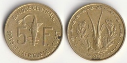 Pièce 5 Francs CFA 2009 Afrique De L'Ouest Origine Cote D'Ivoire (v) - Elfenbeinküste