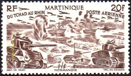 Martinique - N° PA 10 * Détail De La Série Du Tchad Au Rhin 20f Sépia - Poste Aérienne
