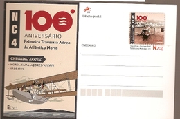 Portugal  ** & Postal Stationery,Centenary Of The First Air Crossing Of North Atlantic,Gago Coutinho 1919 - 2019 (7976) - Interi Postali