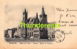 CPA DIKSMUIDE DIXMUDE 1899 HOTEL DE VILLE PRISON EGLISE ST NICOLAS - Diksmuide