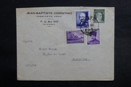 TURQUIE - Enveloppe Commerciale De Istanbul Pour Bruxelles En 1947, Affranchissement Plaisant - L 33070 - Covers & Documents