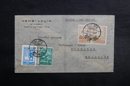 TURQUIE - Enveloppe Commerciale De Istanbul Pour Bruxelles En 1947, Affranchissement Plaisant - L 33071 - Covers & Documents