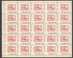 1982  CAPEX '82  Beaver  Stamp On Stamp  Sc 909 Complete MNH Sheet Of 25 - Feuilles Complètes Et Multiples