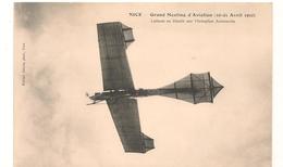 Nice - Grand Meeting D'Aviation -  Avril 1910 - Latham Au Zenith Sur Monoplan Antoinette -  CPA° - Aeronautica – Aeroporto