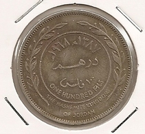 JORDANIE JORDAN JORDANIA 100 Fils Hussein AH 1387 1968 RARE 110 MTG 175 000 - Giordania