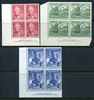 Australia 1947 150th Anniversary Of Newcastle, NSW Imprint Blocks Set HM (SG 219-221) - Ungebraucht
