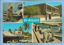 Saint-Paul île De La Réunion Saint-Gilles-les-Bains Pêcheurs Créoles Au Port Hôtel Loulou Voitures - Saint Paul