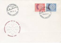 FDC PREMIER JOUR EUROPA 1959 Suisse - 1959