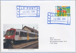 BAHNPOST - Vallorbe - Le Brassus- Le Pont - Ferrovie