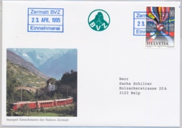 BAHNPOST - BVZ Brig - Visp - Zermatt Bahn - Zermatt Einnehmerei - Ferrovie