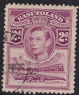 Basutoland 1938 KGV1 2d Bright Purple Used SG 21 ( L551 ) - 1933-1964 Colonie Britannique