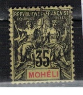 MOHELI            N° YVERT  :  9 (7)             OBLITERE     ( OB   03/61  ) - Usati