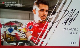 Audi  Daniel Abt - Authographs