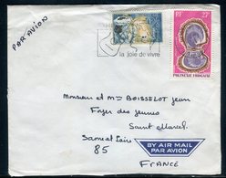 Polynésie - Affranchissement Plaisant De Papeete Sur Enveloppe Pour La France En 1975 -  Réf J129 - Covers & Documents