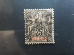 BENIN 1894, Type Groupe , Yvert No 40, 25 C Noir Sur Rose Obl  TB - Gebruikt