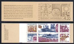 SWEDEN 1970 Commerce And Industry MNH / **.  Michel MH26 - 1951-80