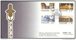 Hong Kong - 1990 Electricity Centennial FDC - FDC